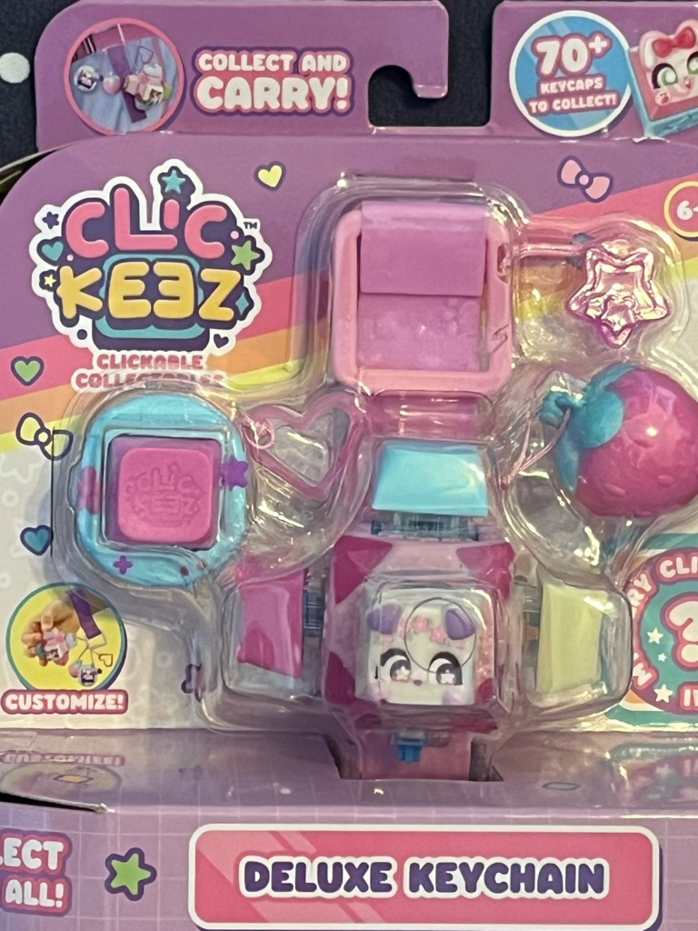 NWT CLIC KEEZ Deluxe Keychain Clickable Collectible